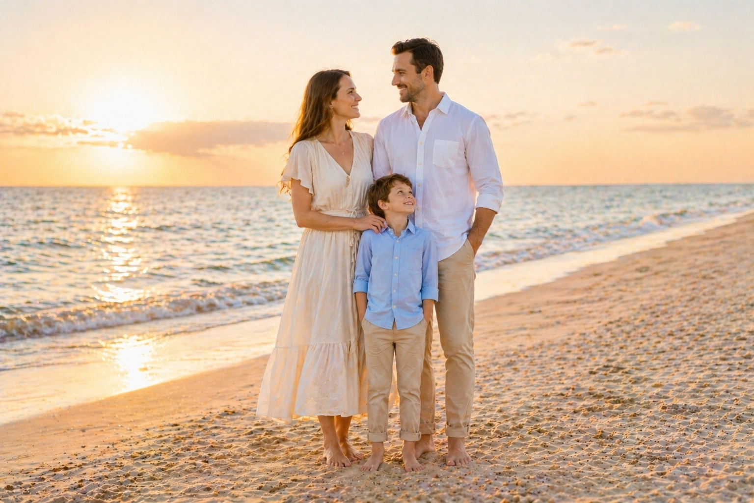 Coordinated family beach portrait clothing checklist for Gulf Shores and Orange Beach photography sessions.