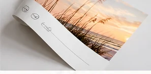 Museum-quality fine art paper coastal photography print showing a Gulf Coast sunset artwork with archival paper detail.